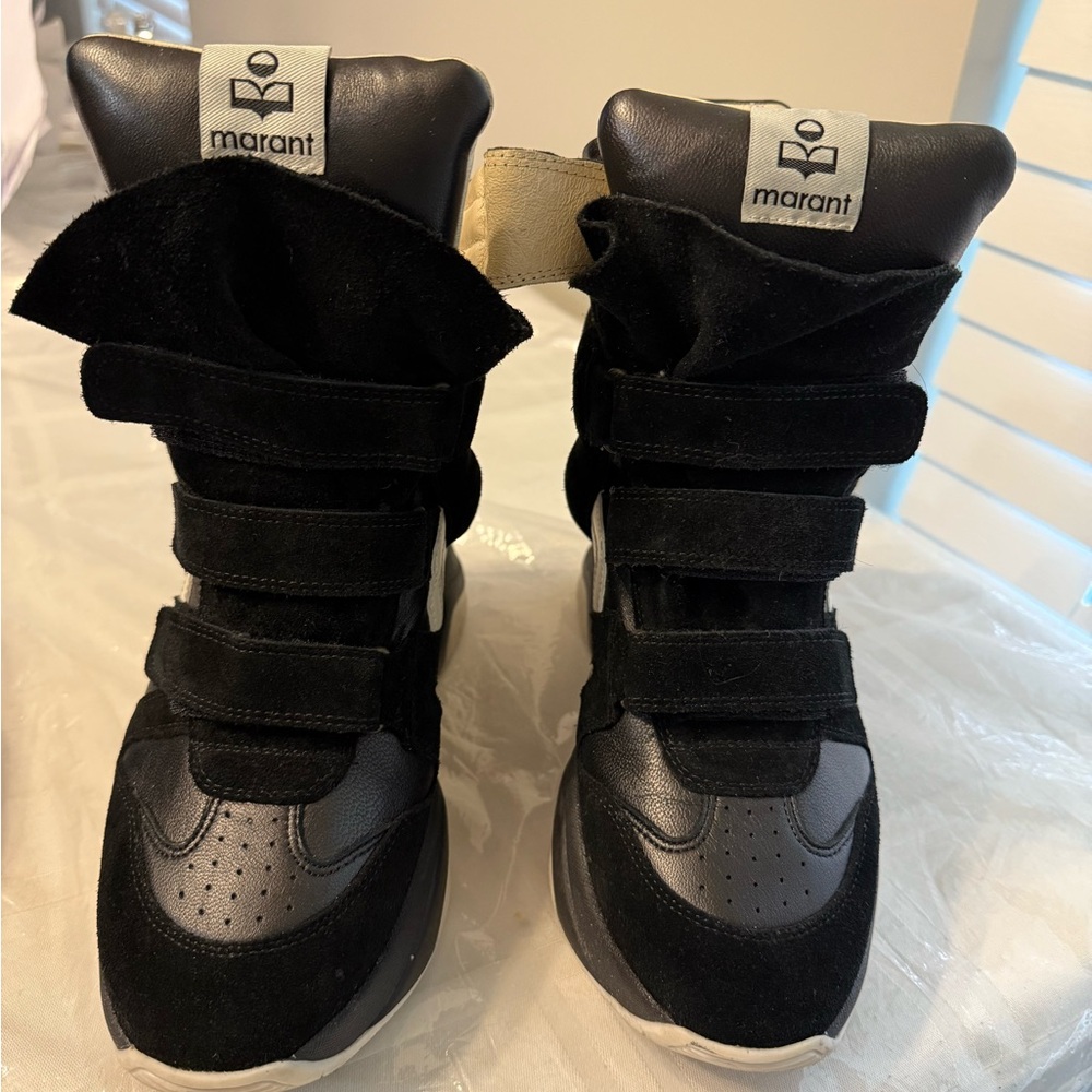 Isabel Marant Black Wedge sneakers